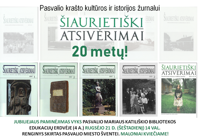 Pasvalio krašto žurnalas švenčia 20-metį