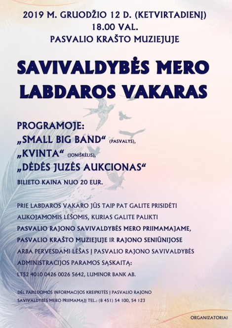 Savivaldybės mero labdaros vakaras