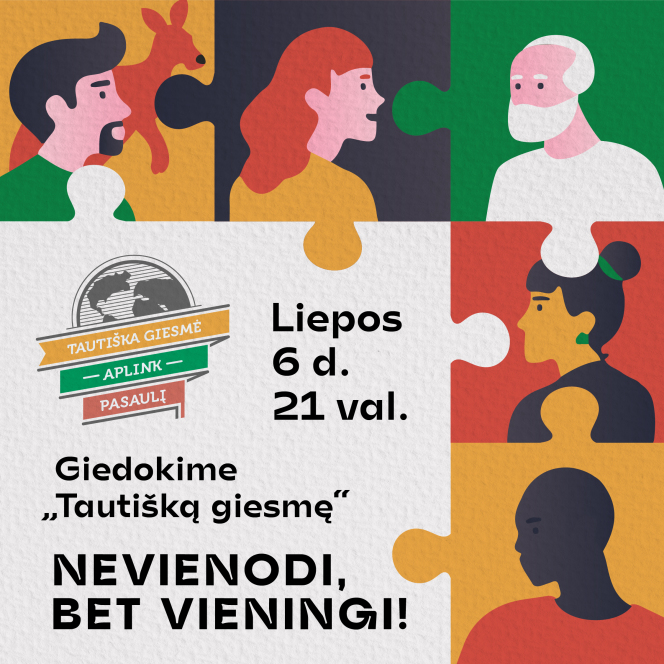 Esame nevienodi, bet vieningi. Mus vienija „Tautiška giesmė“