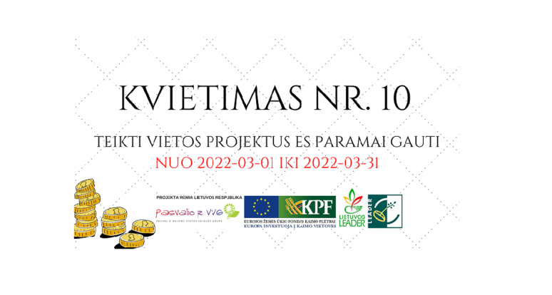 Pasvalio rajono vietos veiklos grupė kviečia teikti vietos projektų paraiškas
