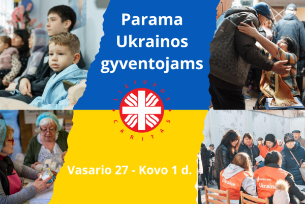 Startuoja 5-oji „Carito“ paramos Ukrainai akcija: 3 dienas 30 savivaldybių rinks daiktus ir maistą