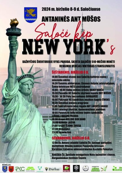 Šventė Saločiuose „Antaninės ant Mūšos. Saločė kėp New York's“