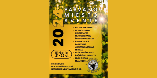 Pasvalio miesto šventė „Vys par to ãlo“ 2024