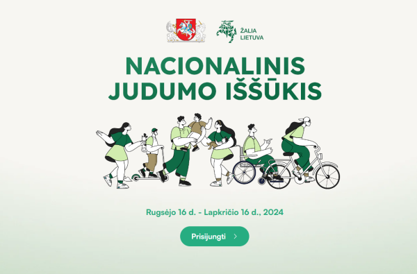 Prisijunk prie Nacionalinio judumo iššūkio!