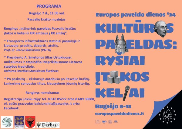 Europos paveldo diena kviečia keliauti senaisiais tiltais