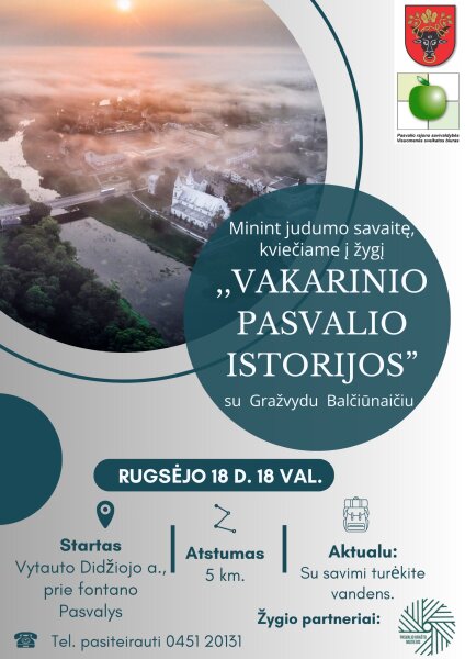 Judumo savaitės žygis „Vakarinio Pasvalio istorijos“