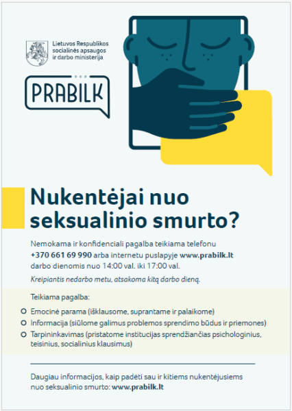 Nukentėjai nuo seksualinio smurto?