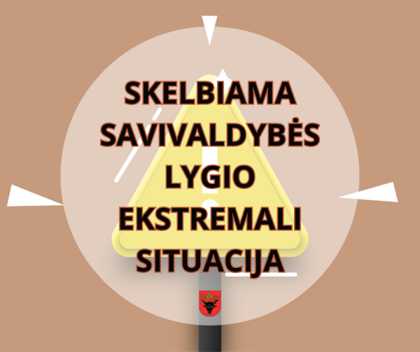 Skelbiama ekstremali situacija dalyje Pasvalio rajono teritorijos