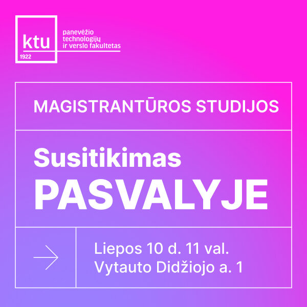 Kviečiame į susitikimą su Kauno technologijos universiteto atstovais