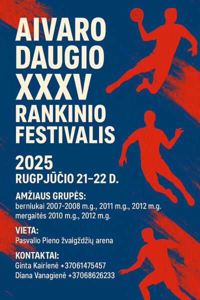 Pasvalyje - Aivaro Daugio rankinio festivalis