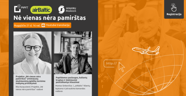 Projektas „Nė vienas nėra pamirštas“  ir vėl Jus kviečia į nuotolinę paskaitą