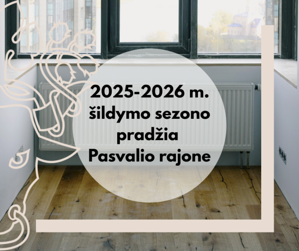 Šildymo sezono pradžia Pasvalio rajone