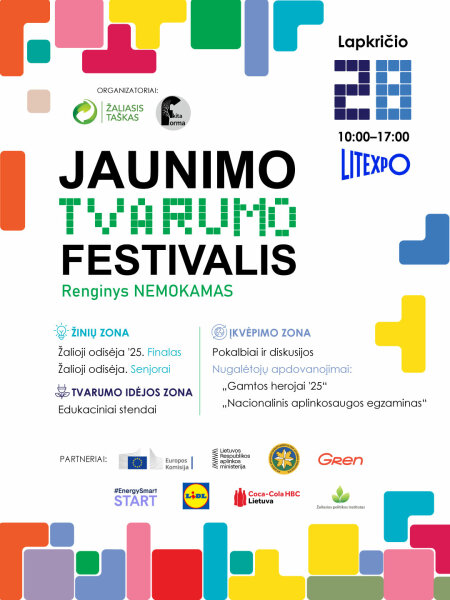 „Jaunimo tvarumo festivalis“ kviečia visos Lietuvos jaunimą!