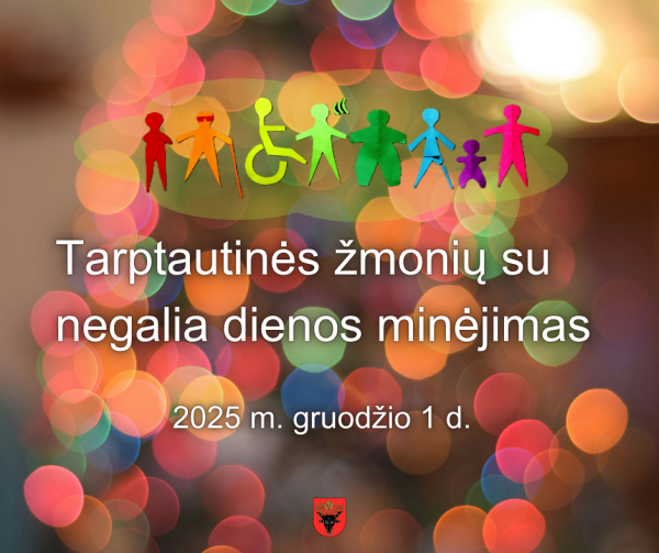 Tarptautinės žmonių su negalia dienos minėjimas
