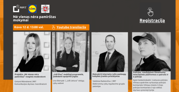 Projektas „Nė vienas nėra pamirštas“ Jus kviečia klausytis skaitmeninius įgūdžius lavinančių...