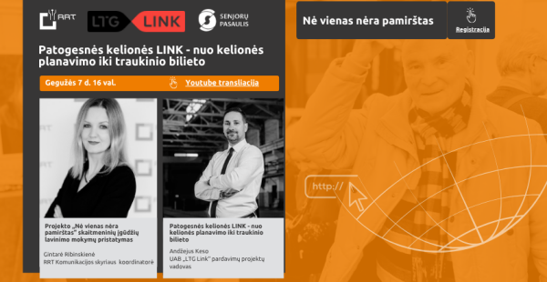 Projektas „Nė vienas nėra pamirštas“ ir vėl Jus kviečia į nuotolinę paskaitą!
