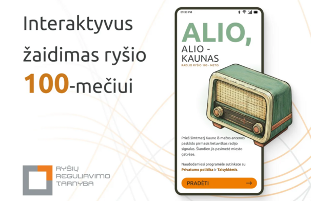 Nemokamas skaitmeninis orientacinis žaidimas „Ryšio 100-metis“