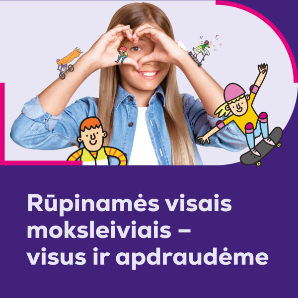 „Lietuvos draudimas“ rugsėjį vėl apdraus visus Pasvalio rajono savivaldybės moksleivius, vyks...
